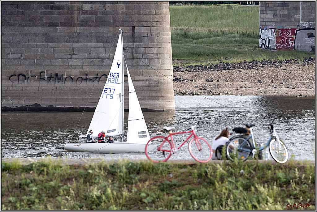 100 Jahre Rheinwoche 2022 - 2. Wettfahrt  Hitdorf - Duesseldorf, 03.06.2022,